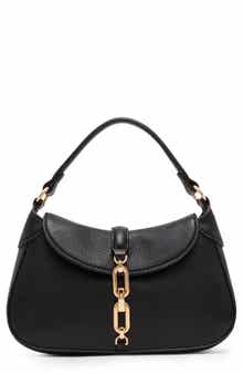 Anne Klein Chain Trim Crescent Shoulder Bag