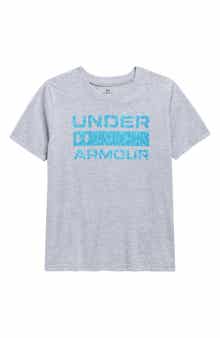 Under Armour Kids' UA Bark Stacked Logo Performance Graphic T-Shirt