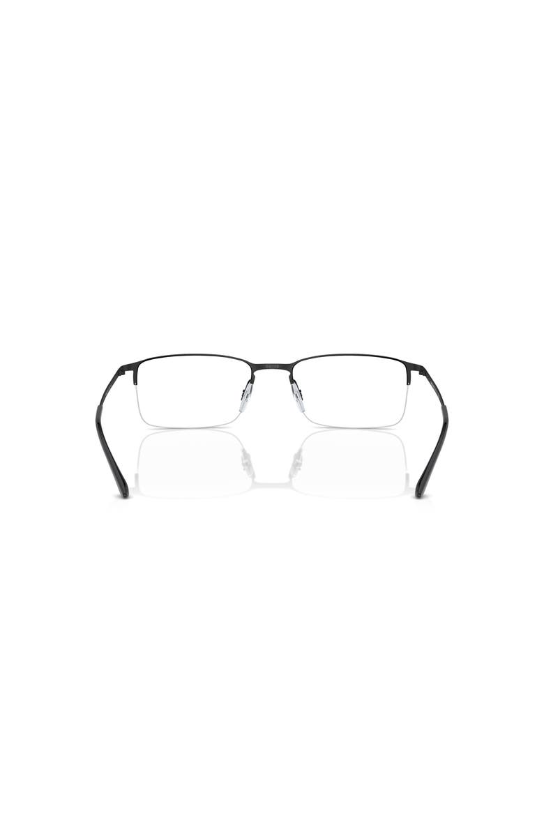 Giorgio Armani 54mm Rectangle optical glasses, Alternate, color, Black