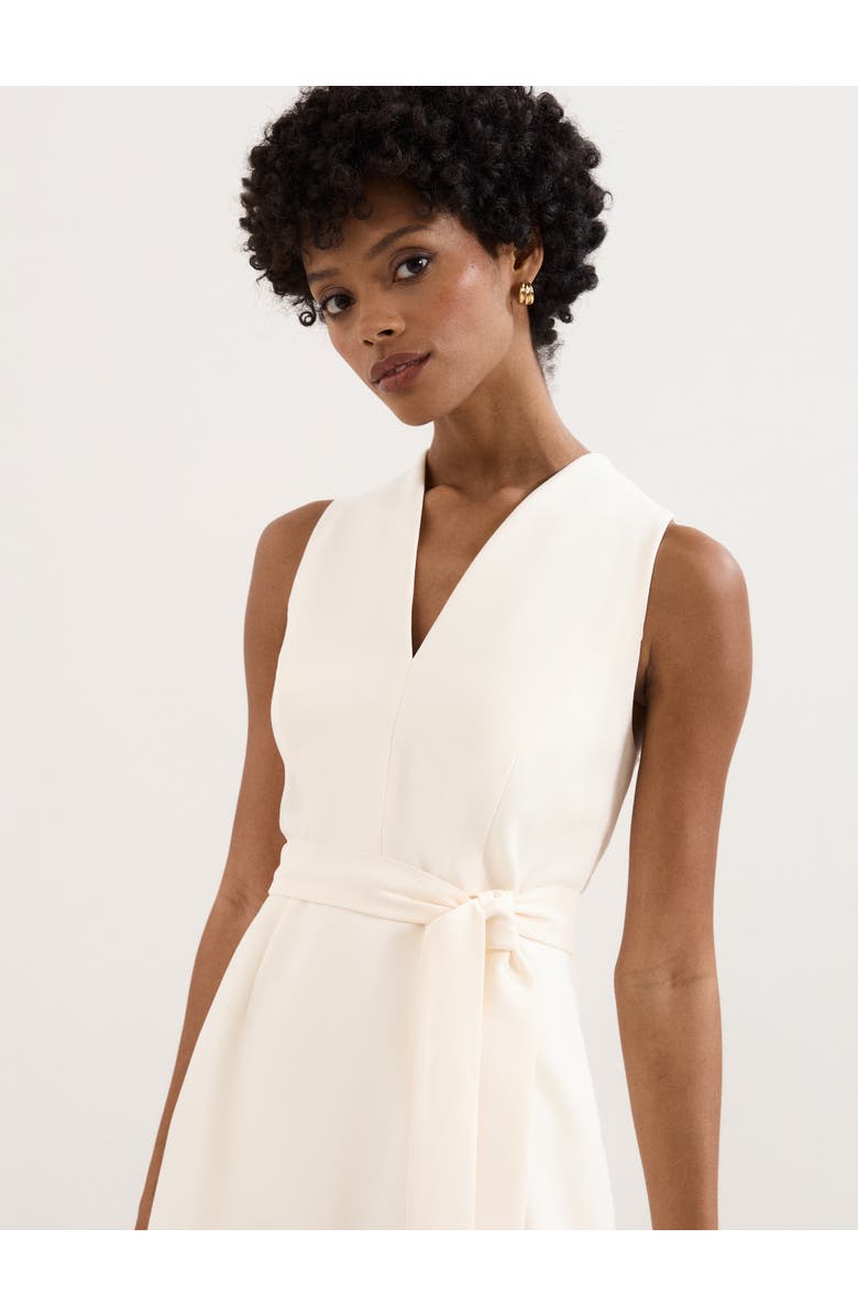 Phase Eight Pia Pleated Midi Dress, Alternate, color, Ivory