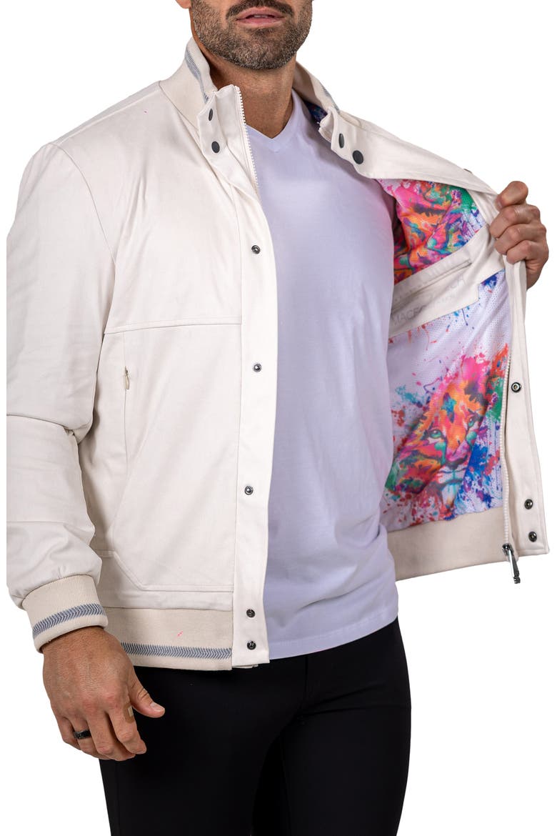 Bomber Jacket, Alternate, color, WHITE
