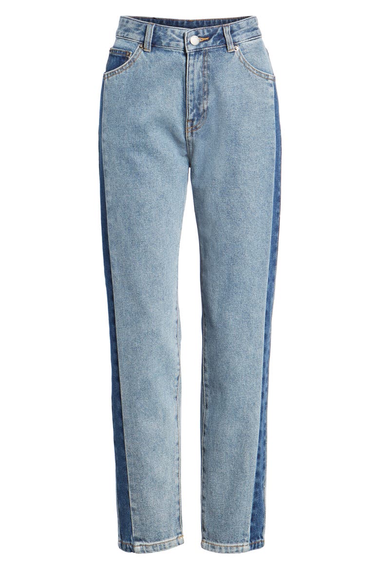 Pepper High Waist Jeans, Alternate, color, DUAL BLUE