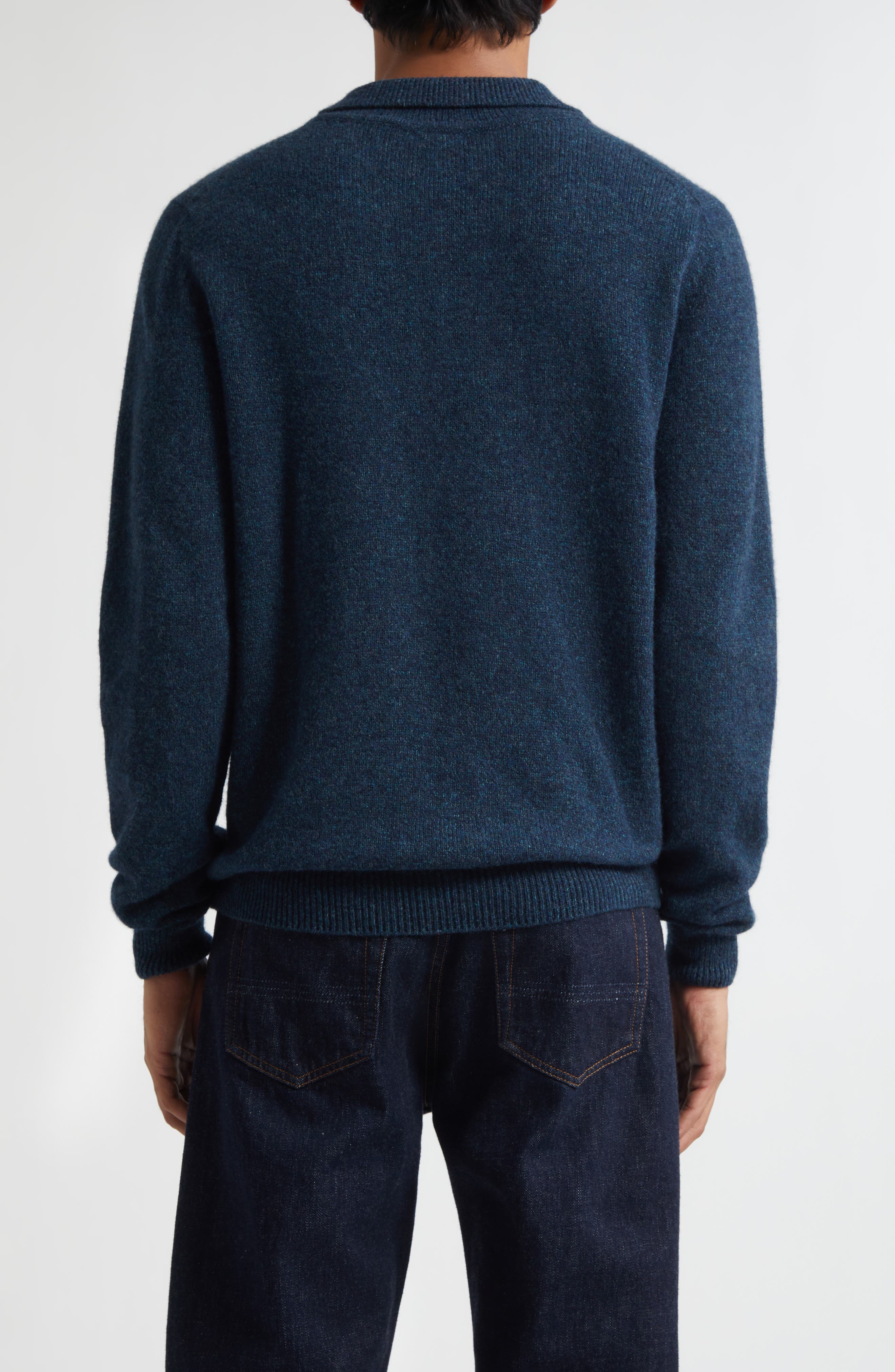 Lambswool Polo Sweater - image 4