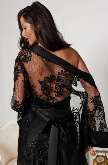 Charming Embroidered Lace Wrap