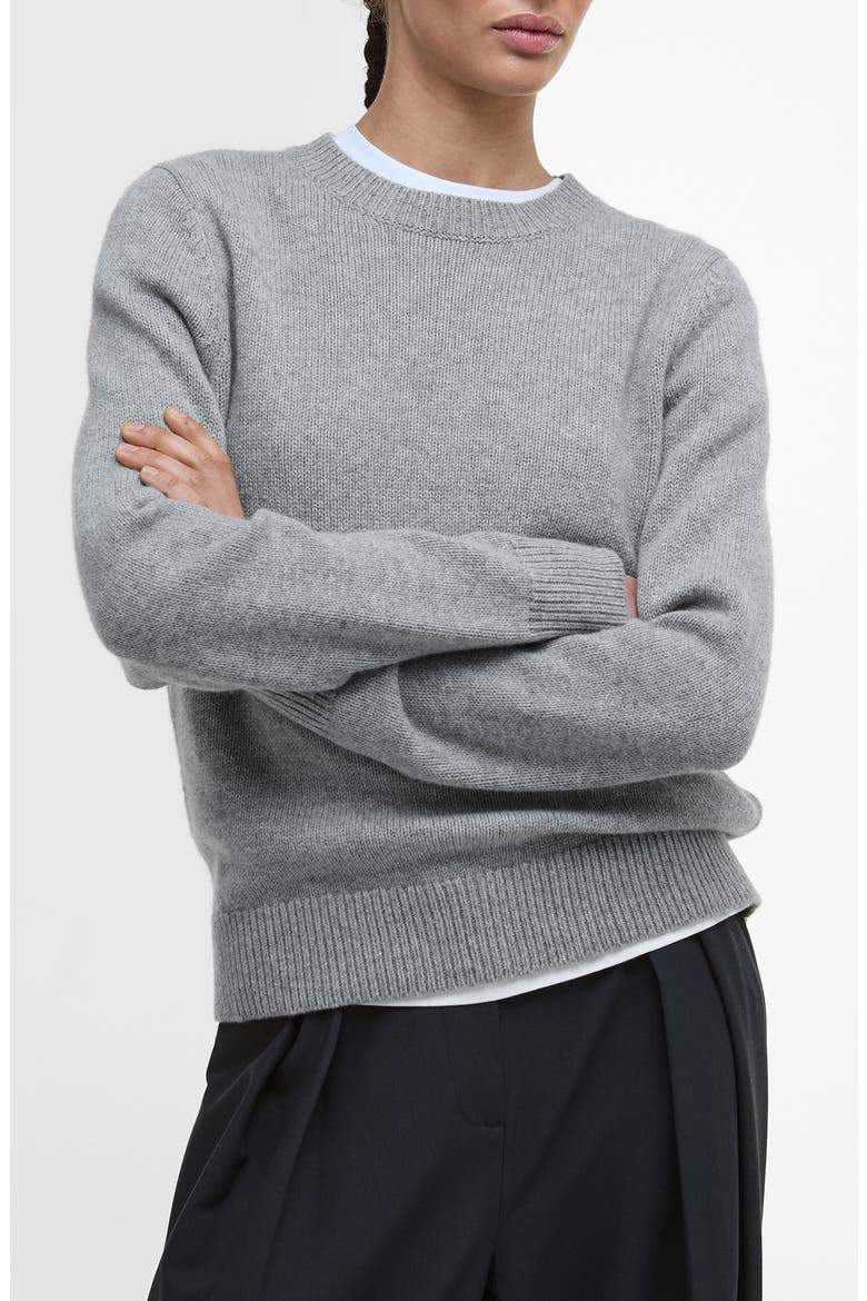 Woodhouse Wool & Cashmere Crewneck Sweater, Main, color, GREY MARL