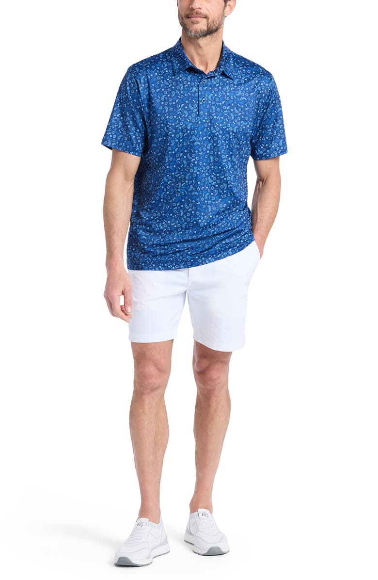 Robert Graham Bandana Drinks Knit Polo, Alternate, color,