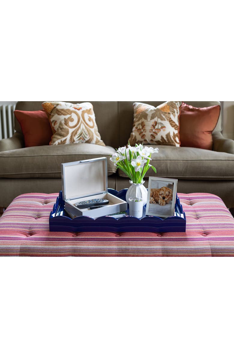 Addison Ross London Chiffon Enamel Picture Frame, Alternate, color, Grey