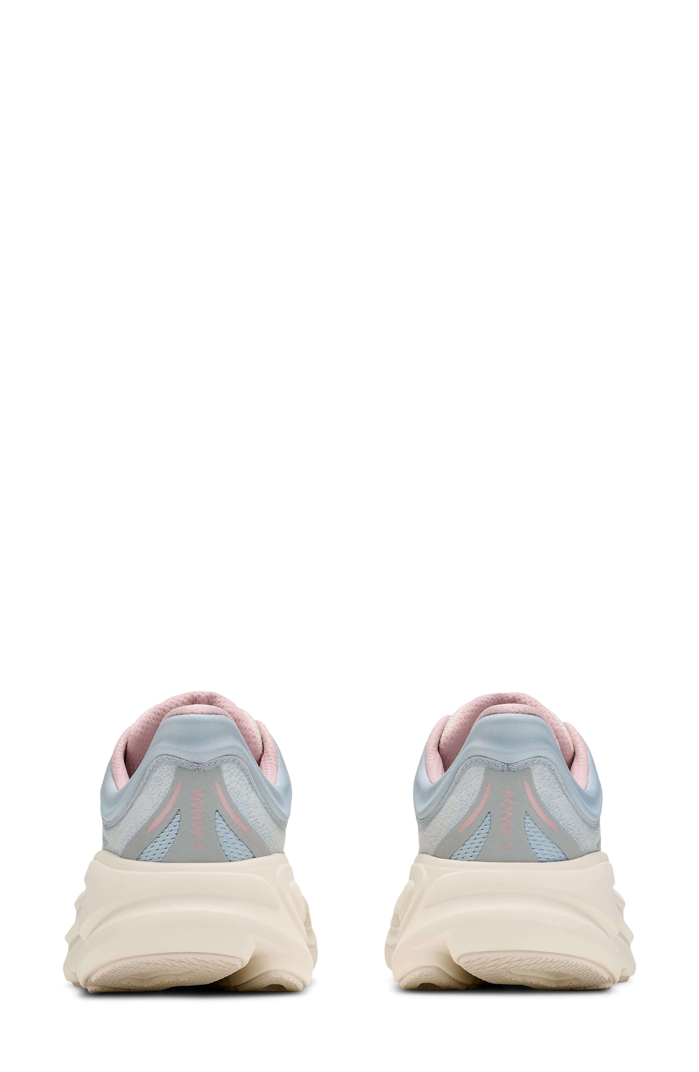 Bondi 9 Glimmer Running Shoe, Alternate, color, ALABASTER / MINERAL BLUE