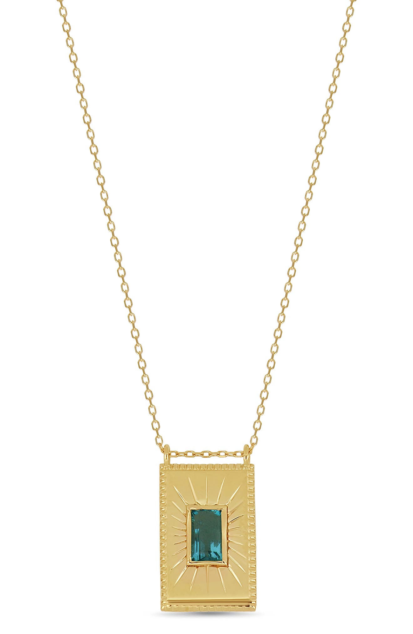 Bony Levy 14K Yellow Gold Paraiba Topaz Pendant Necklace