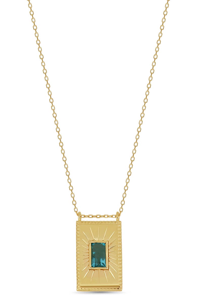 Bony Levy 14K Yellow Gold Paraiba Topaz Pendant Necklace, Main, color, 14K Yellow Gold