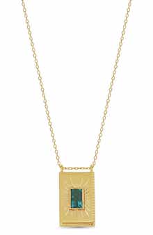 Bony Levy 14K Yellow Gold Paraiba Topaz Pendant Necklace