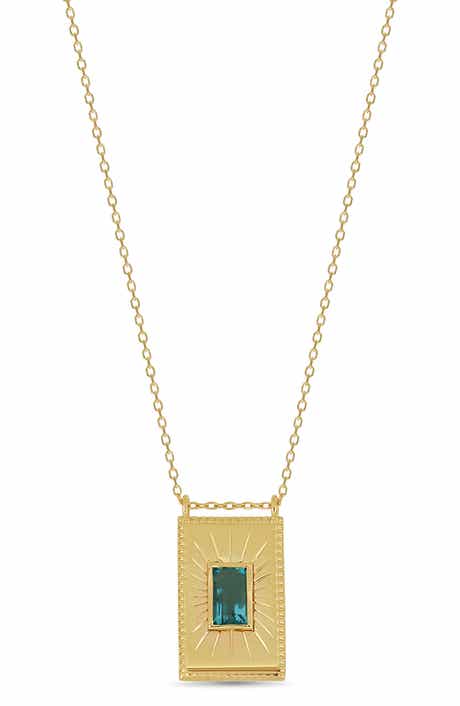 Bony Levy 14K Yellow Gold Paraiba Topaz Pendant Necklace