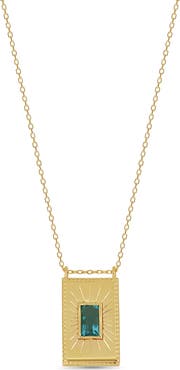 Bony Levy 14K Yellow Gold Paraiba Topaz Pendant Necklace