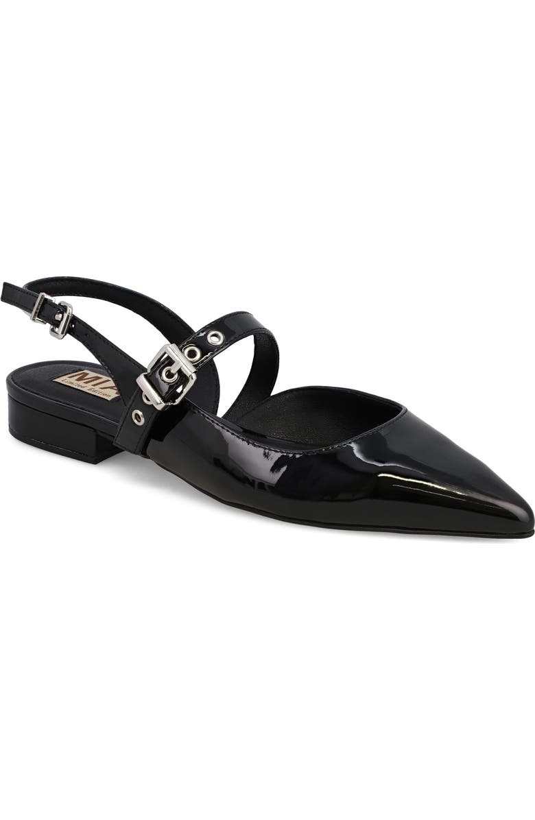 MIA Aree Pointed Toe Flat, Main, color, Black