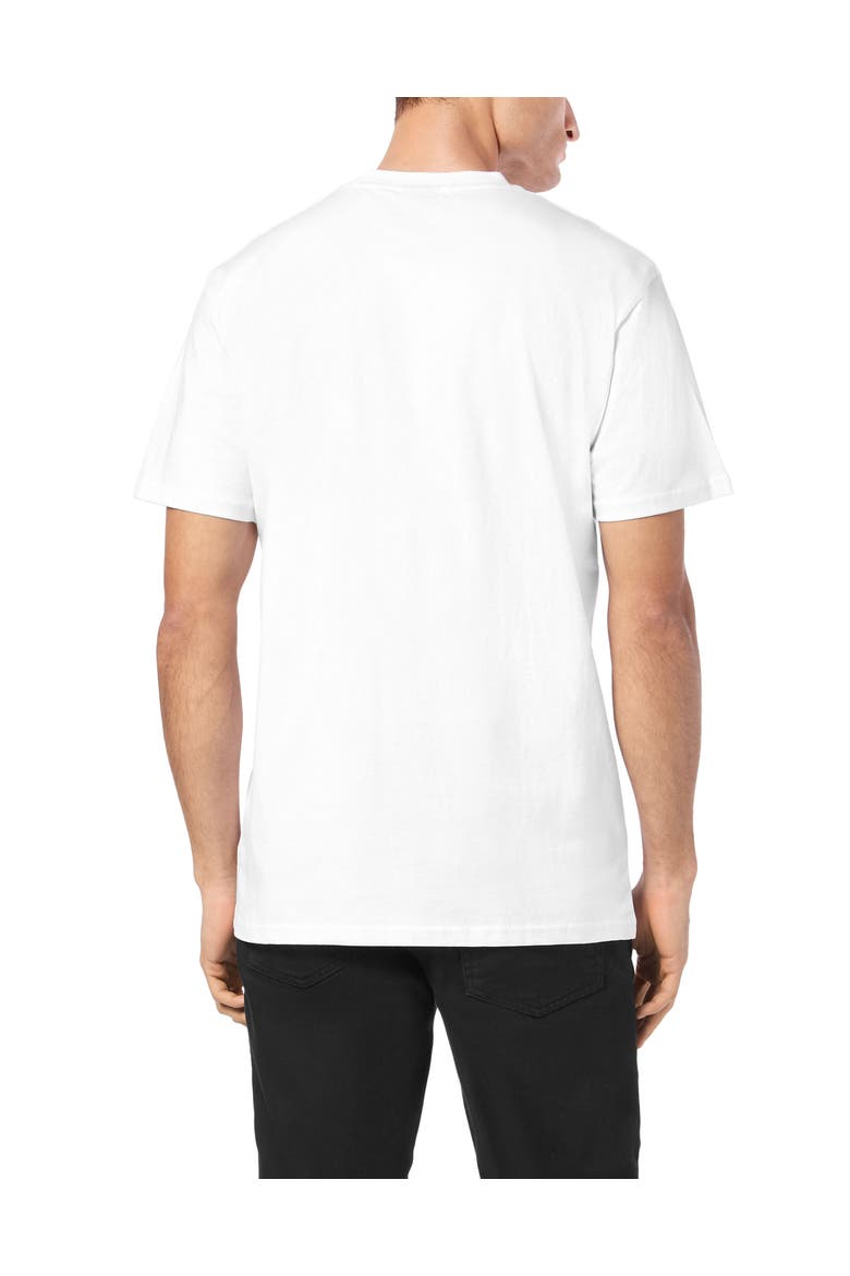 T-Shirt Round Neck Lion Men, Alternate, color, white