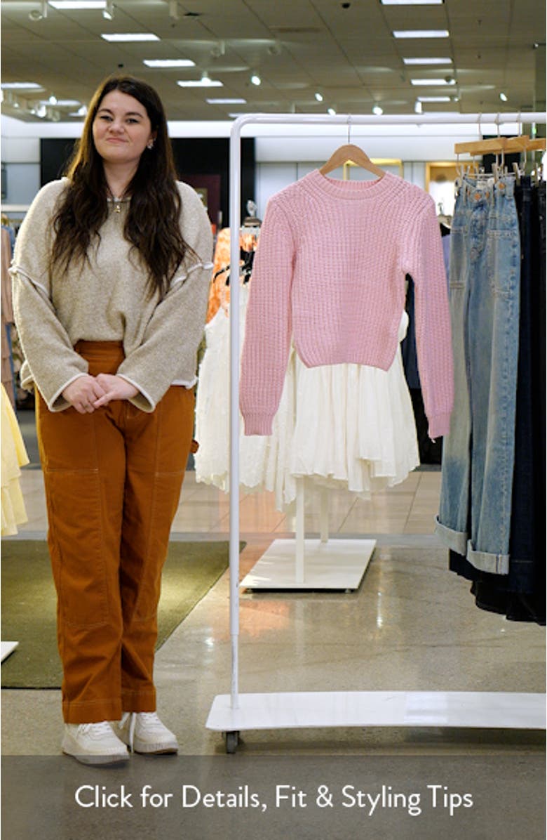 Crewneck Crop Sweater, sales video thumbnail