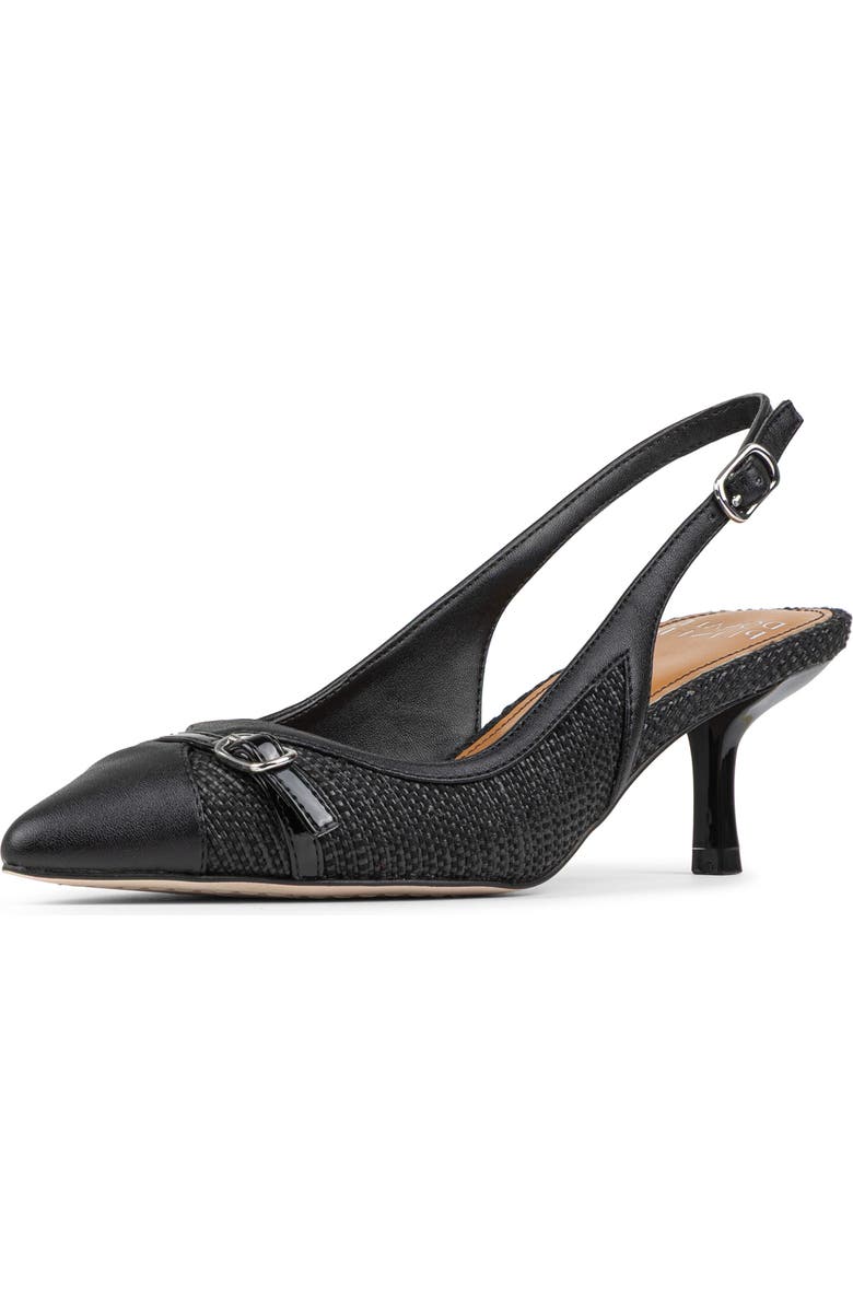 Donald Pliner Carwyn Kitten Heel Slingback Pump, Main, color, Black