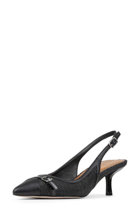 Carwyn Kitten Heel Slingback Pump (Women)