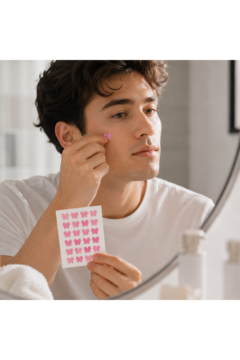 Butterfly Hydrocolloid Pimple Patches, Alternate, color, Multicolor