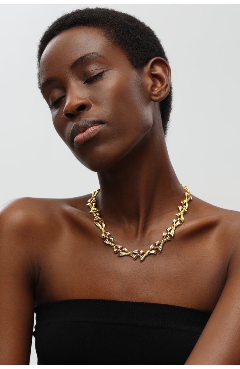 Classicharms Butterfly Statement Necklace, Alternate, color, Gold