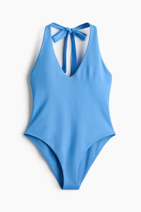 Padded-cup Halterneck Swimsuit