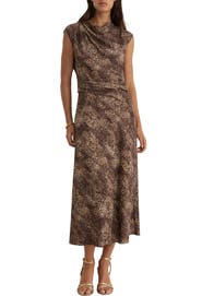 Reiss Camie Cowl Neck Midi Dress