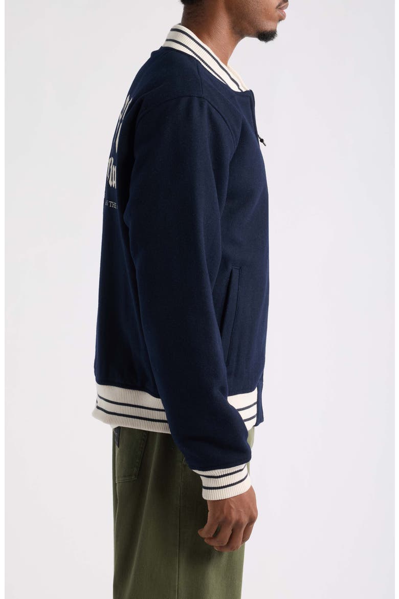 Parley Varsity Jacket, Alternate, color, NAVY