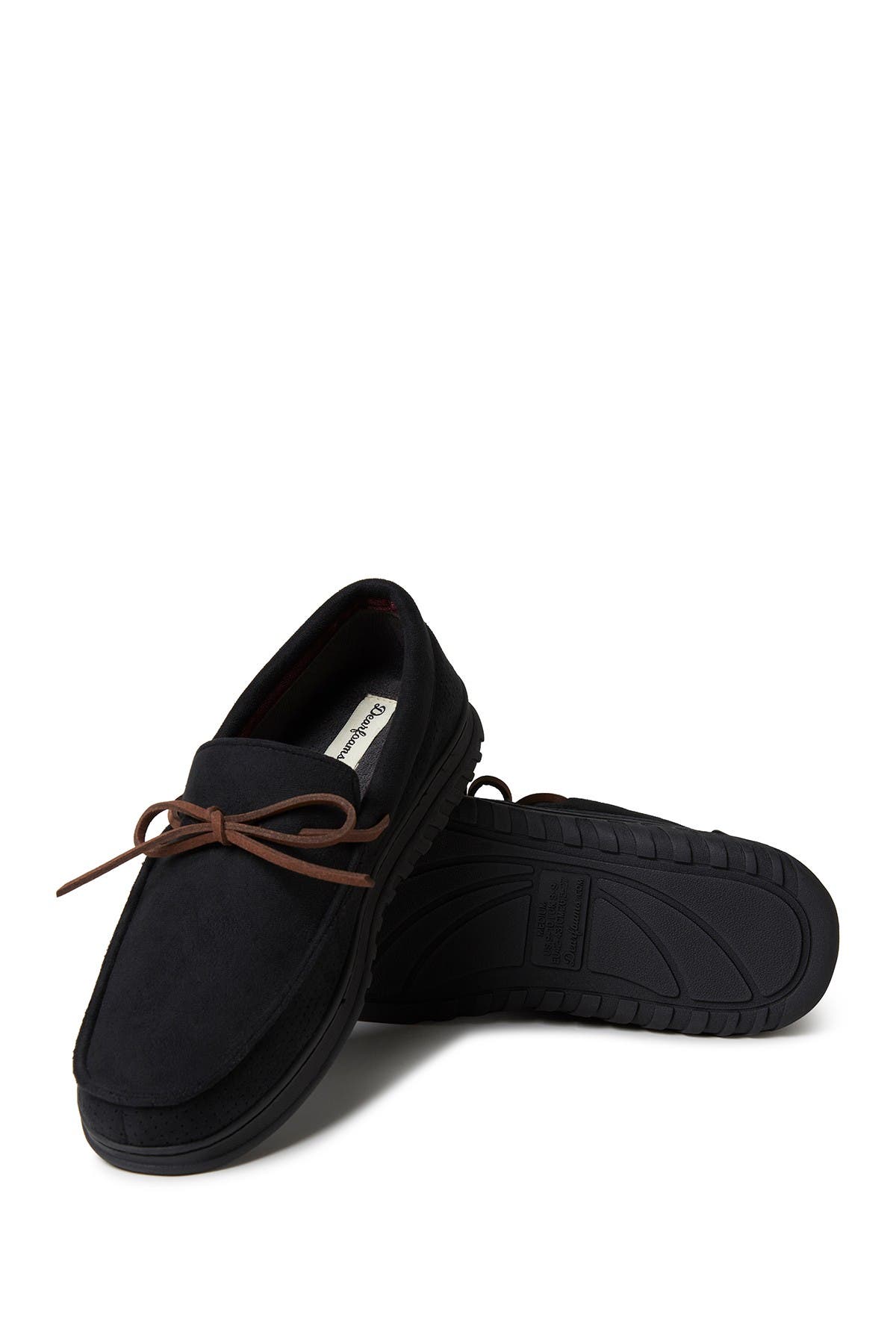 DEARFOAMS Ethan Perforated Microsuede Moccasin, Alternate, color, 