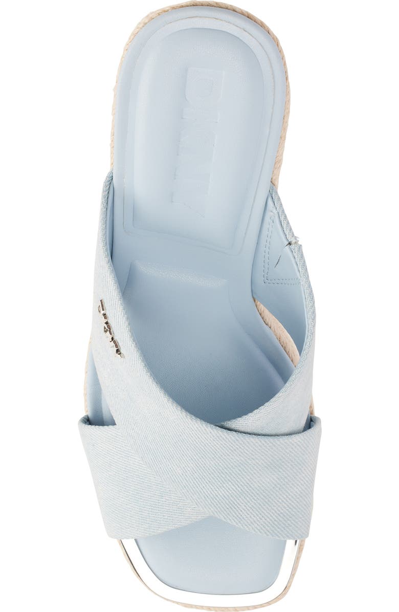 DKNY Maryn Espadrille Wedge Platform Sandal, Alternate, color, Light Blue