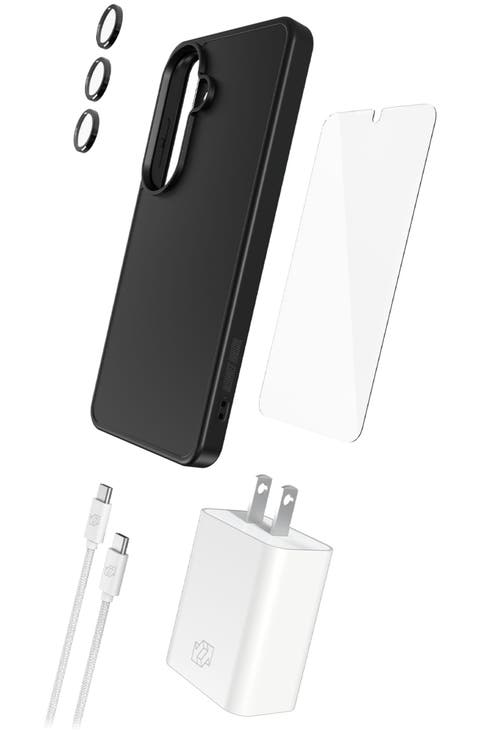 5 in 1 Bundle (includes Case /  Camera Lens Protector /  Glass Screen Protector /  30W Charging Block /  1.8m Cable) for Samsung Galaxy S26