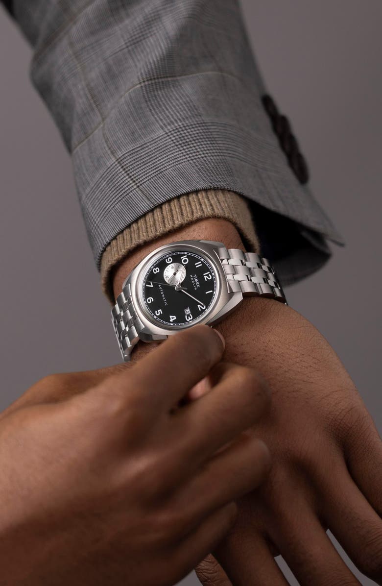 Timex<sup>®</sup> Marlin Mod Retro Automatic Bracelet Watch, 39mm, Alternate, color, 