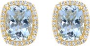 EFFY 14K Yellow Gold Seaside Elegance Aquamarine Earrings