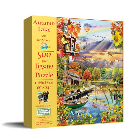 Autumn Lake 500 piece Jigsaw Puzzle for Adults