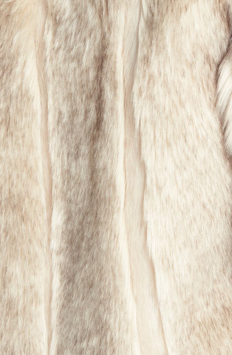 Topshop 'Leah' Faux Fur Coat, Alternate, color, 