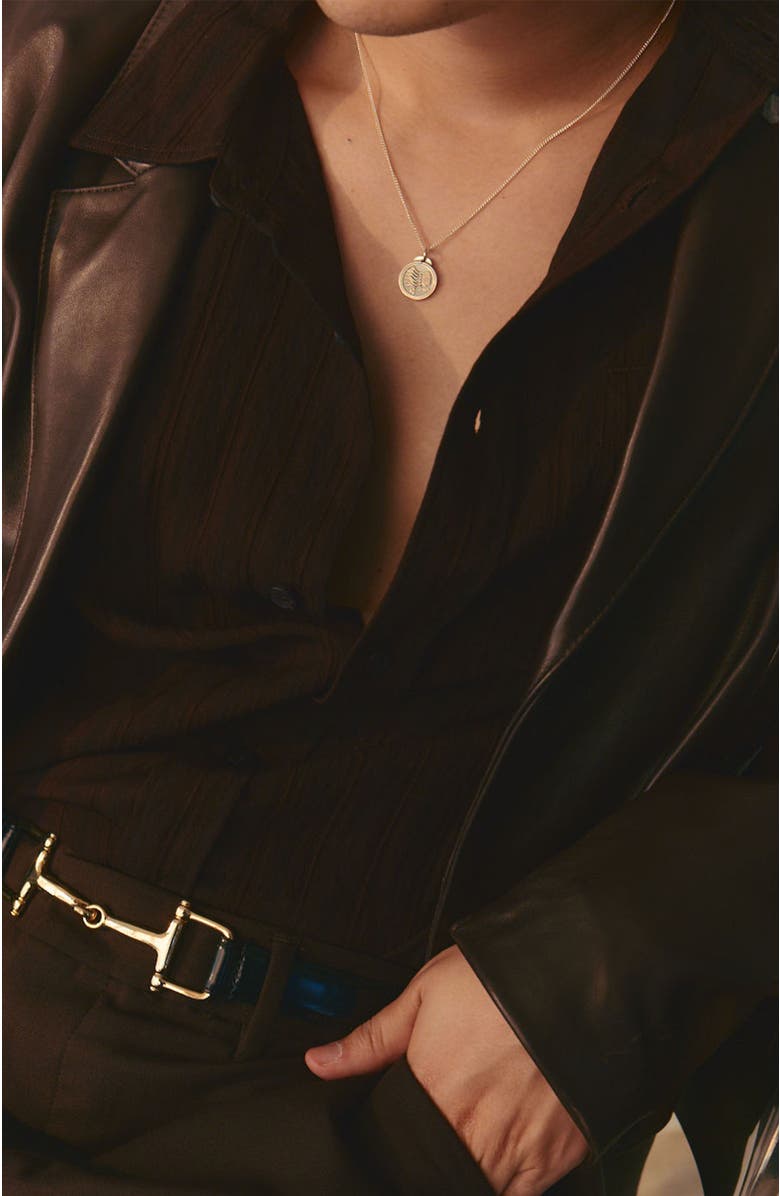 LOUPN Royal Horse Pendant Necklace, Alternate, color, Silver