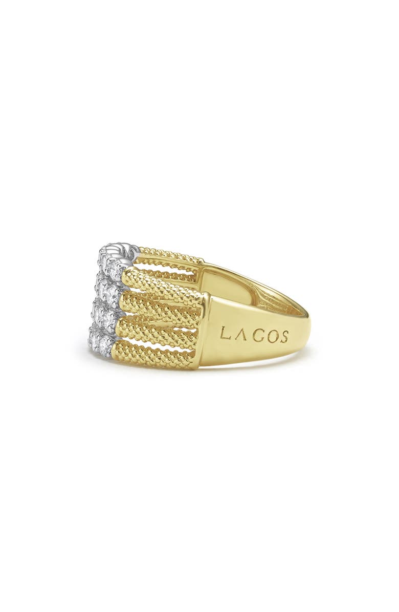 LAGOS Superfine Signature Caviar Diamond Ring, Alternate, color, Gold
