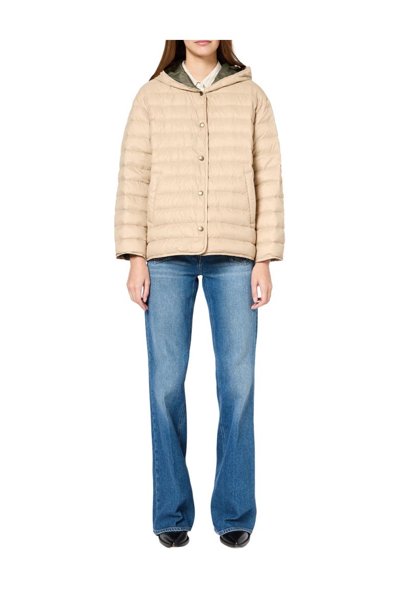 GERARD DAREL Serena Quilted Hooded Reversible Jacket, Alternate, color, Sand