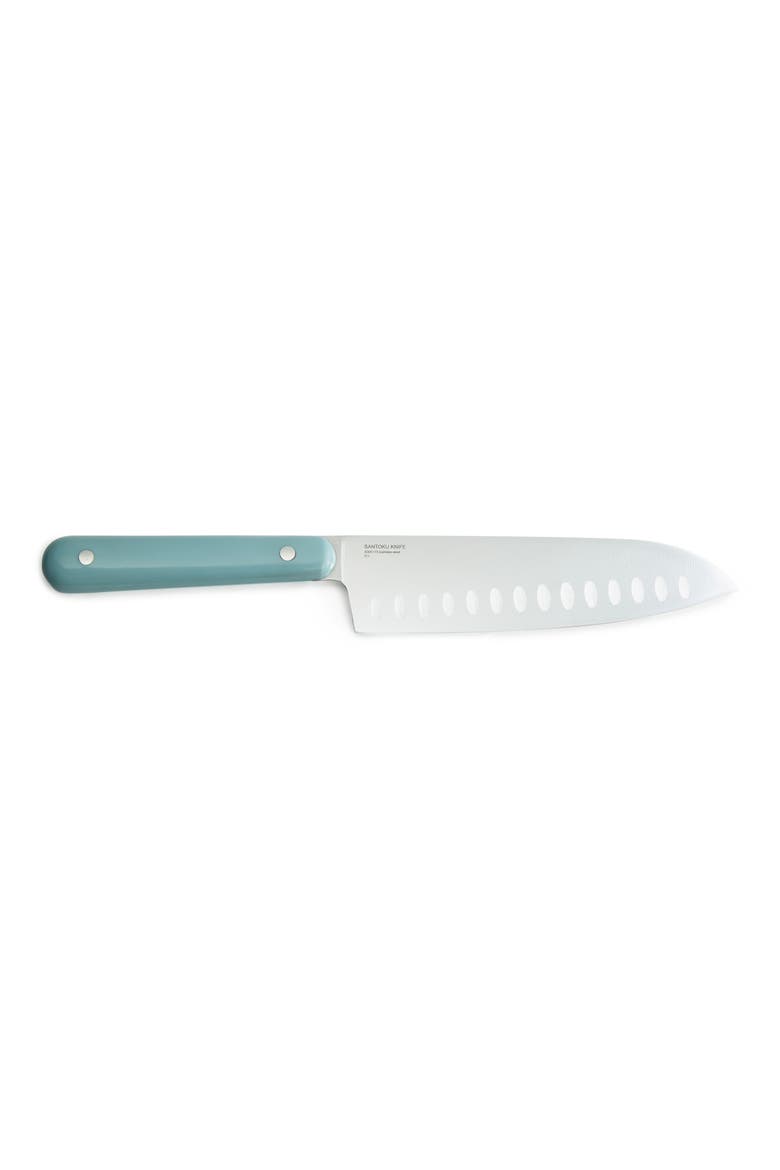 Leo Slate 7" Santoku Knife, Alternate, color, BLUE