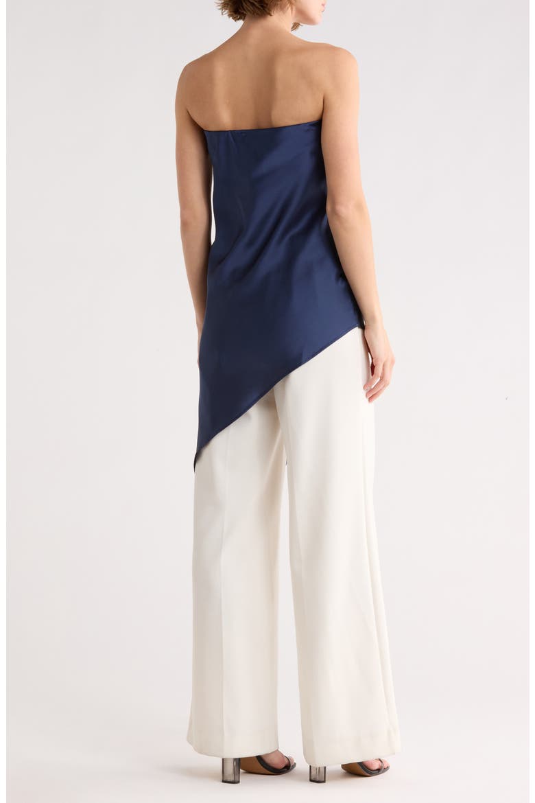 Asymmetric Strapless Tunic Top, Alternate, color, NAVY