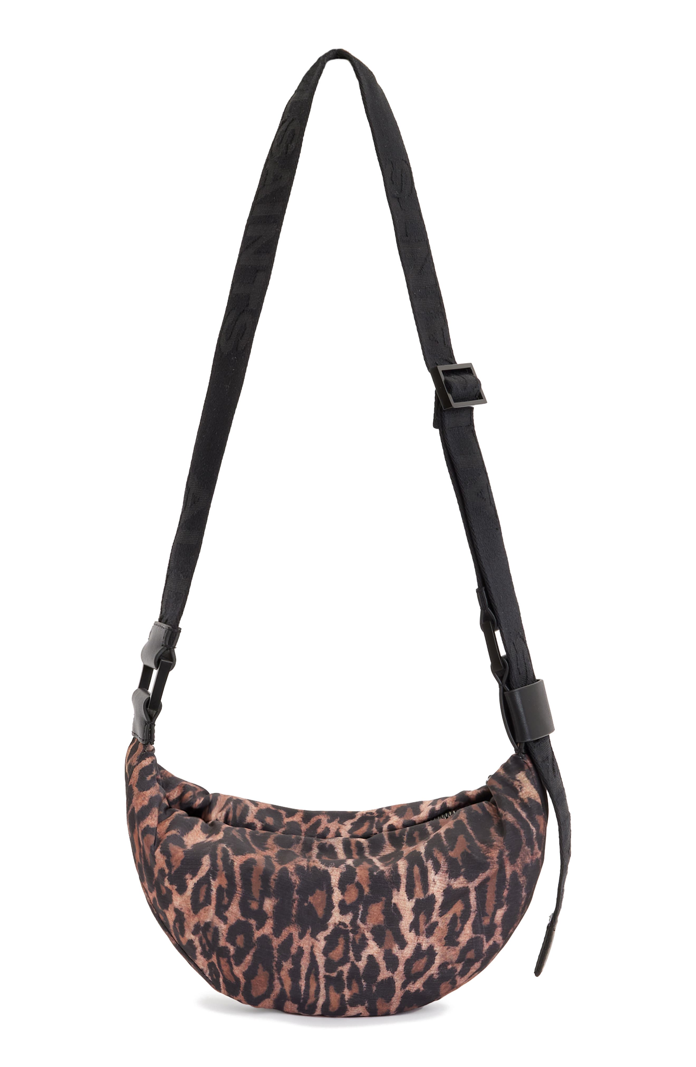 AllSaints Half Moon Crossbody Bag, Alternate, color, 