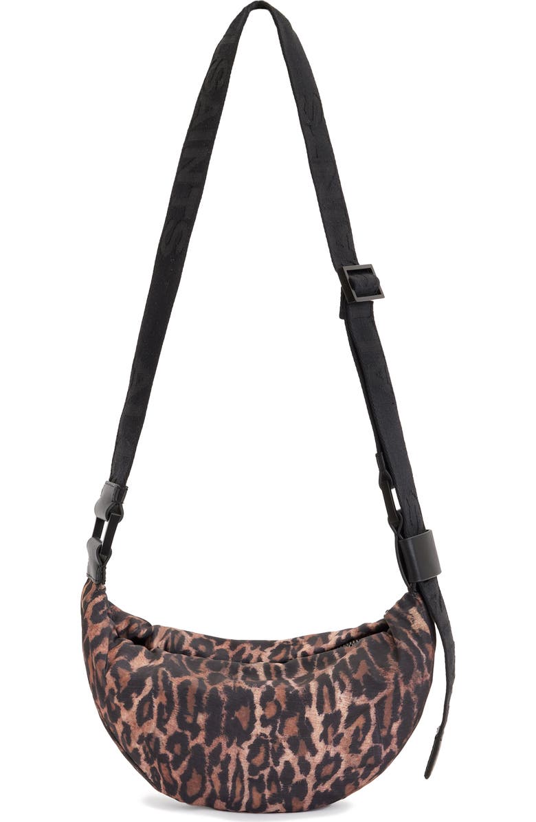 AllSaints Half Moon Crossbody Bag, Alternate, color,