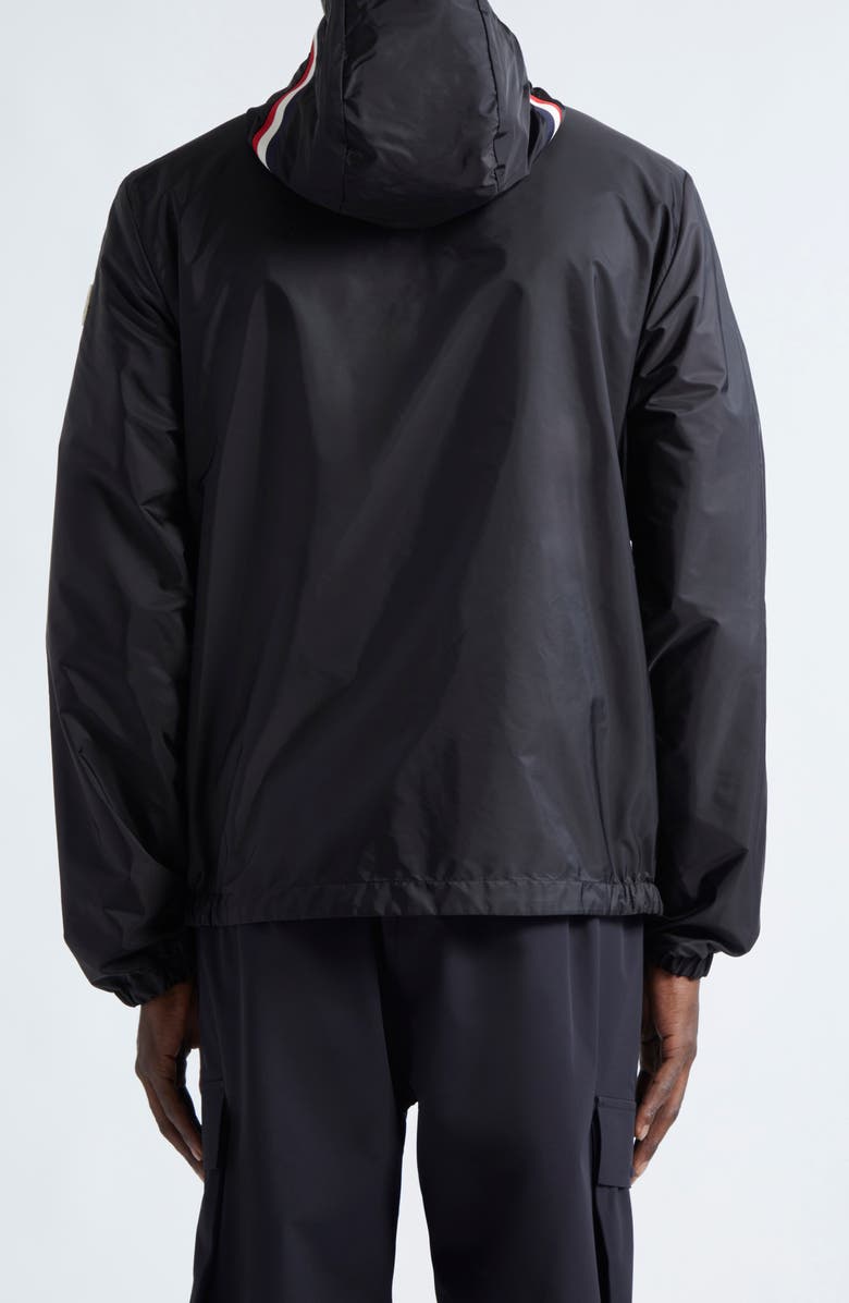 Moncler Grimpeurs Hooded Water Repellent Nylon Jacket, Alternate, color, Black