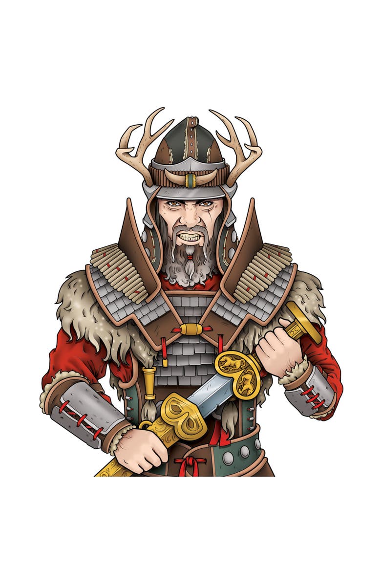 Raiders of Scythia, Alternate, color, Multicolored