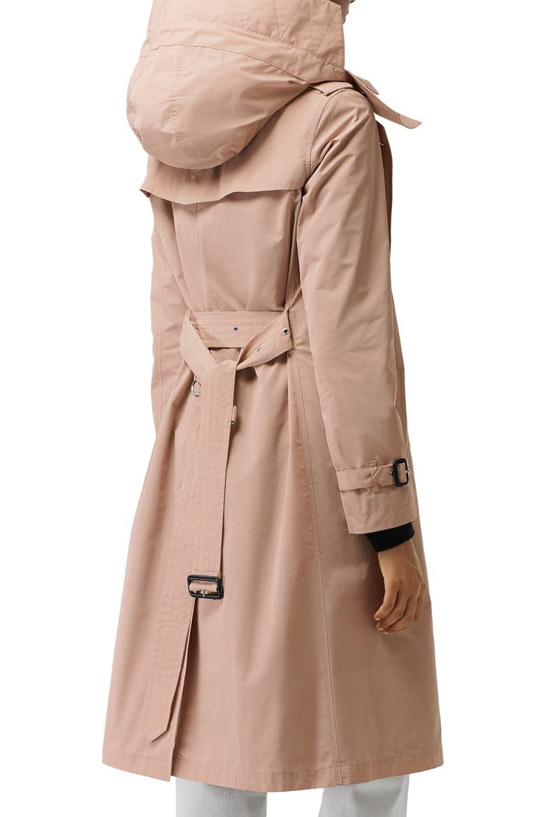 Kensington Hooded Trench Coat, Alternate, color, CHALK PINK
