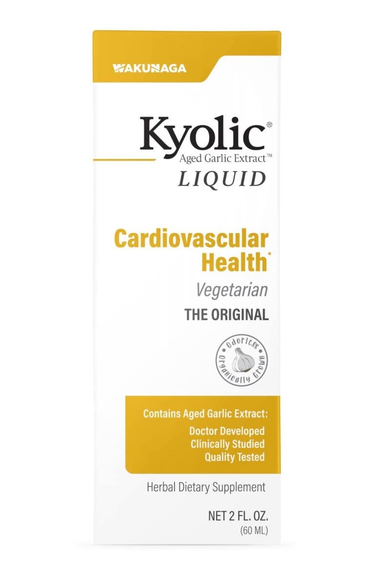 Kyolic Aged Garlic Extract Cardiovascular Health, Liquid 2 Ounces, Main, color, NO COLOR