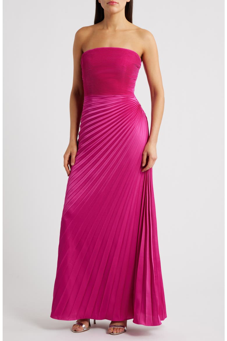 accordion pleats dress MNM Couture E0028