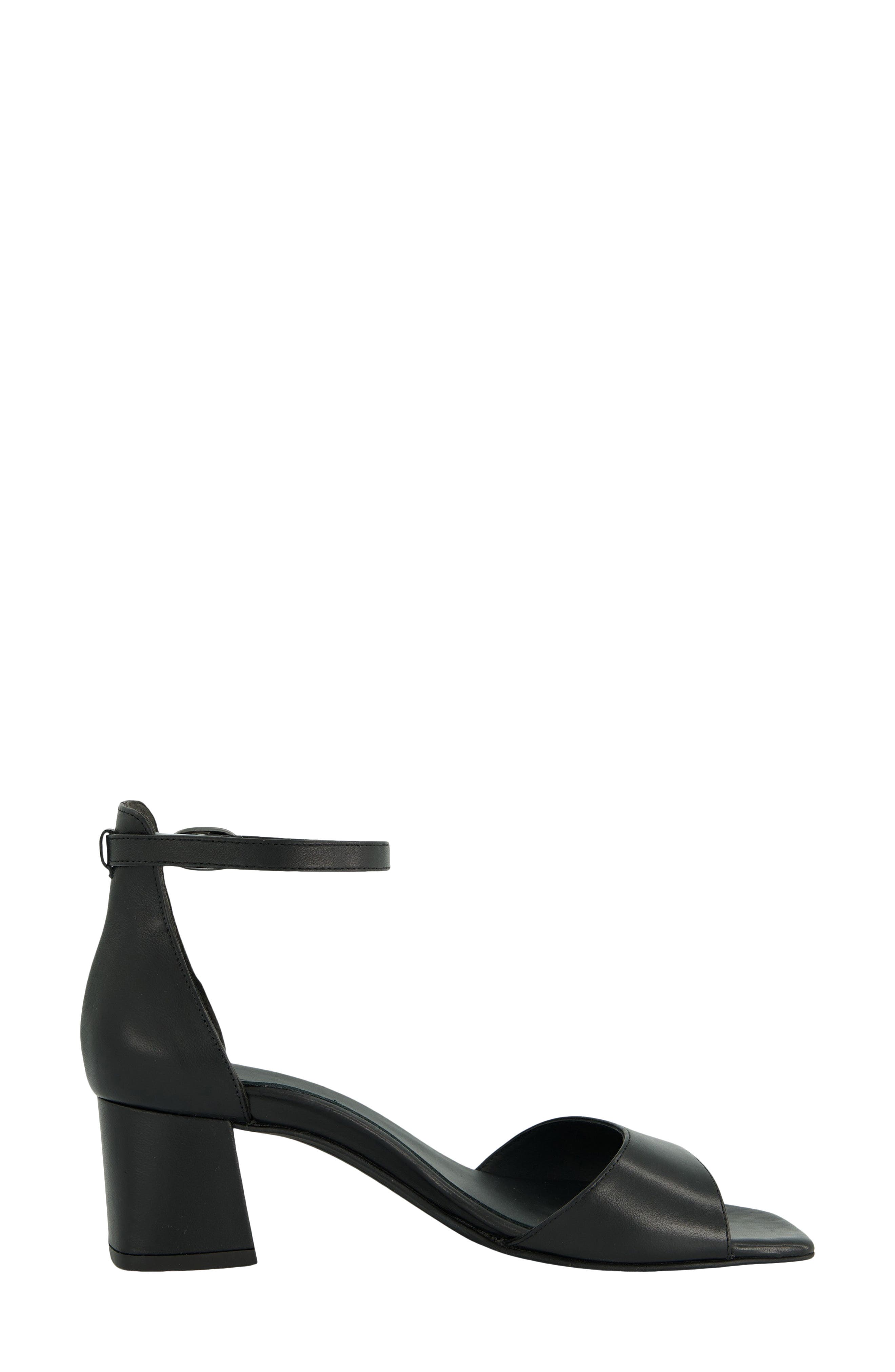 Estelle Ankle Strap Sandal, Alternate, color, BLACK SOFT NAPPA