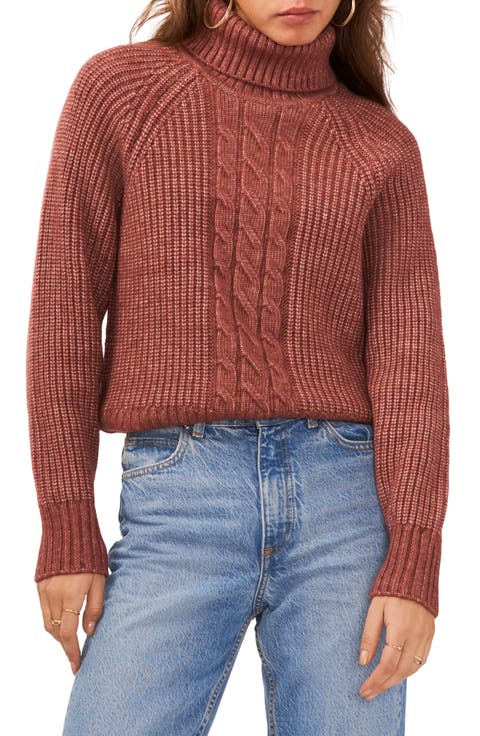 Back Cutout Turtleneck Sweater