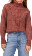 1.STATE Back Cutout Turtleneck Sweater