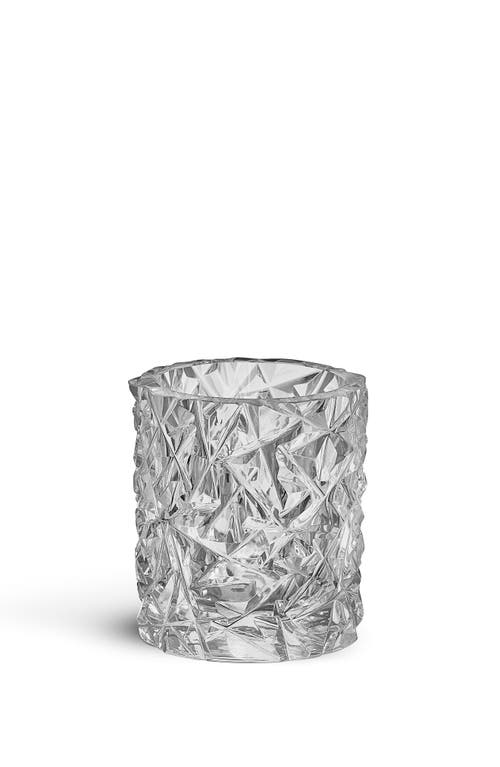 Orrefors Carat Medium Crystal Candleholder In Clear